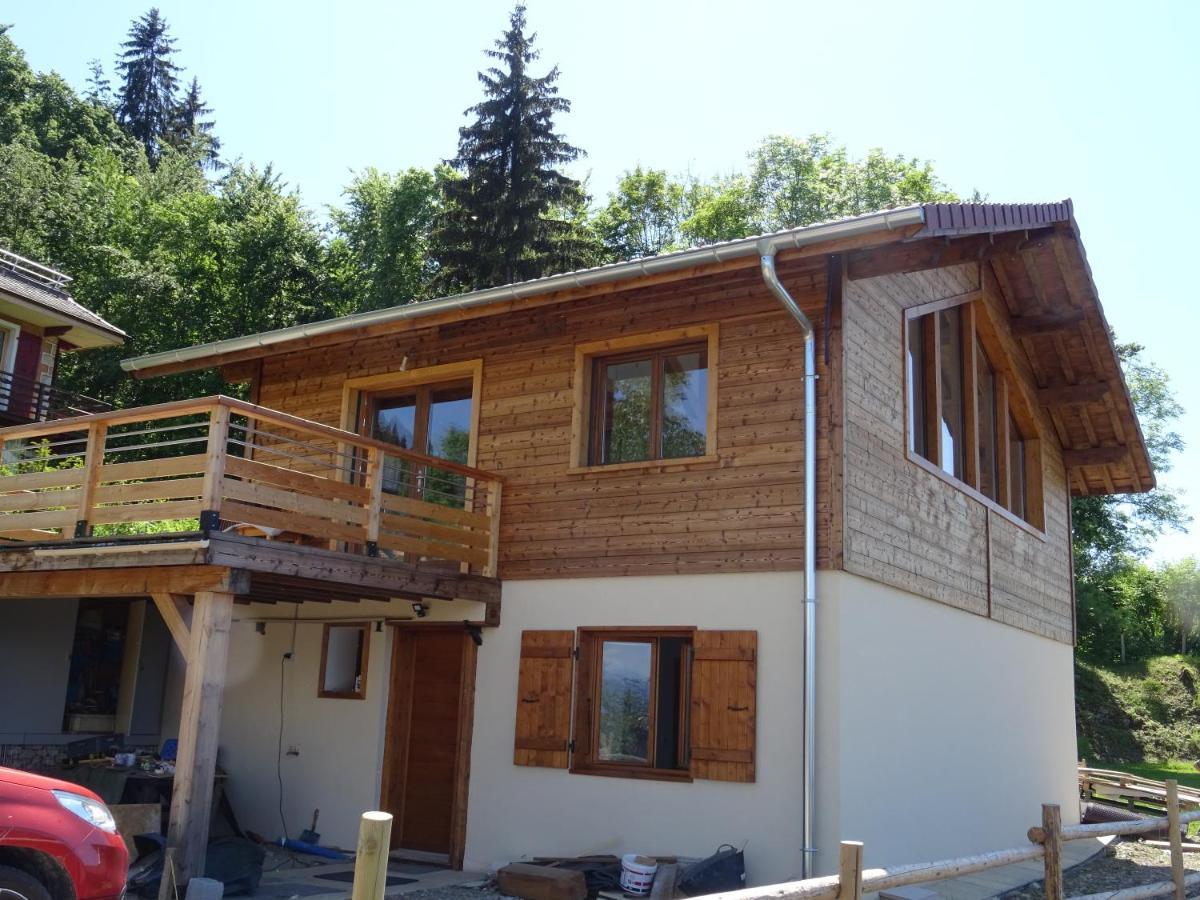 Chalet Neuf 6 Personnes Mont-Saxonnex Bagian luar foto